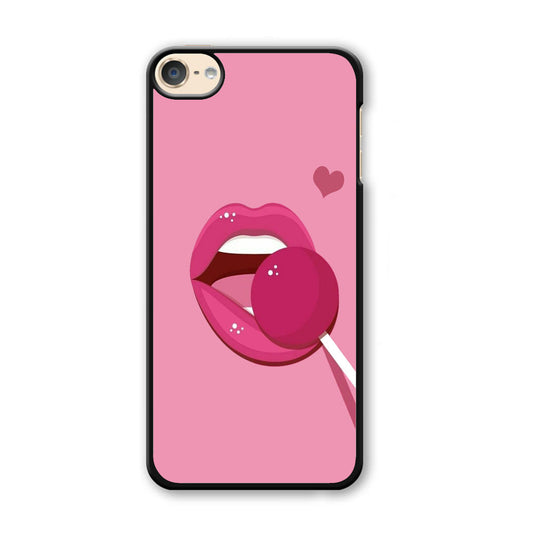 Woman Lip And Lolipop Pink iPod Touch 6 Case - Ezzystore