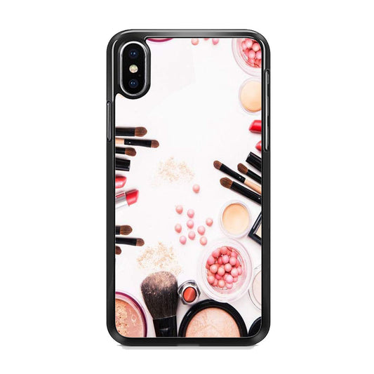 Woman Make Up Equipment Brush And Powder iPhone Xs Case
