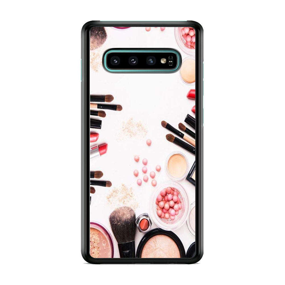 Woman Make Up Equipment Brush And Powder Samsung Galaxy S10 Plus Case