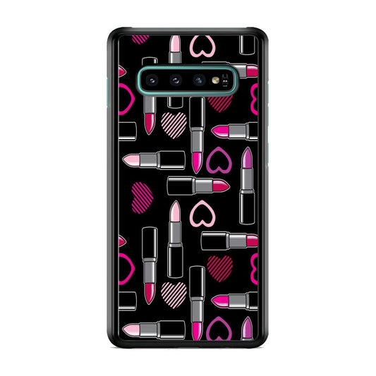 Woman Make Up Lipstick Love Samsung Galaxy S10 Case