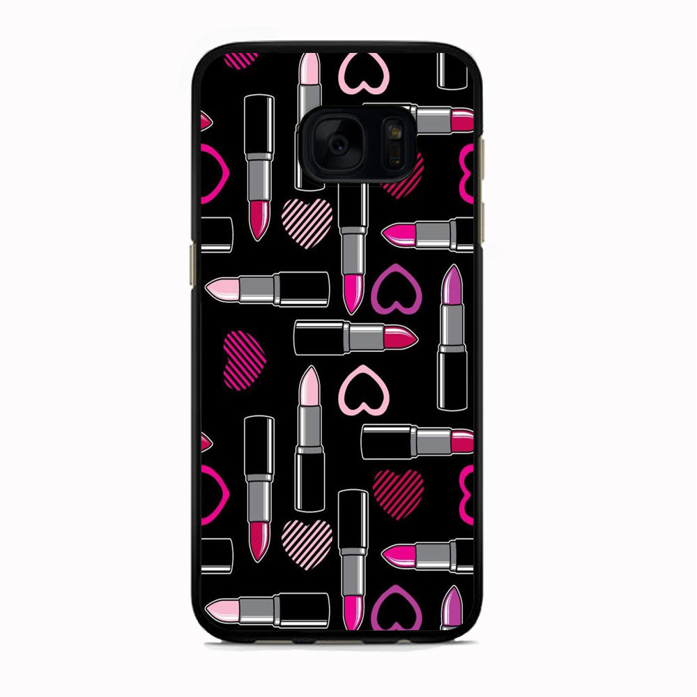 Woman Make Up Lipstick Love Samsung Galaxy S7 Case