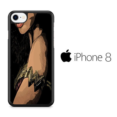 Wonder Woman Symbol in Arm iPhone 8 Case
