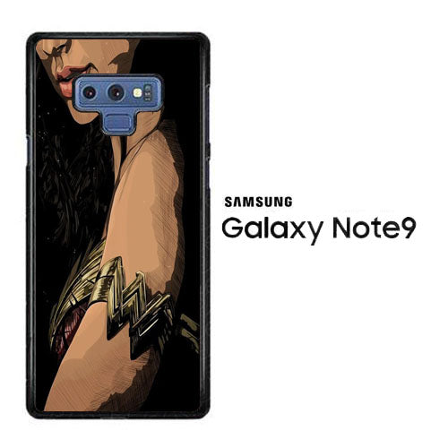 Wonder Woman Symbol in Arm Samsung Galaxy Note 9 Case
