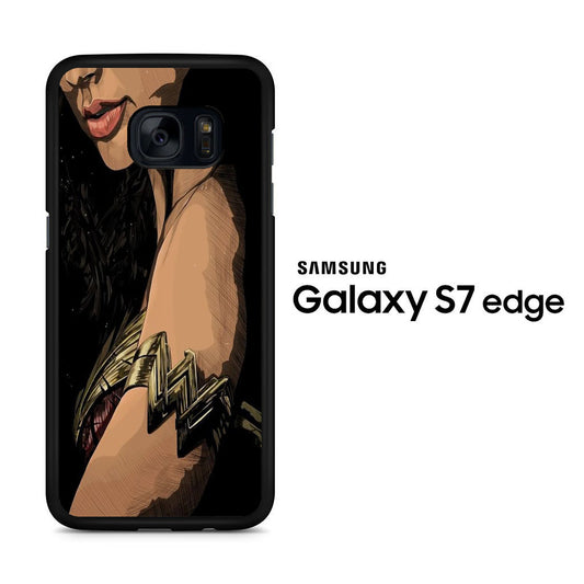 Wonder Woman Symbol in Arm Samsung Galaxy S7 Edge Case