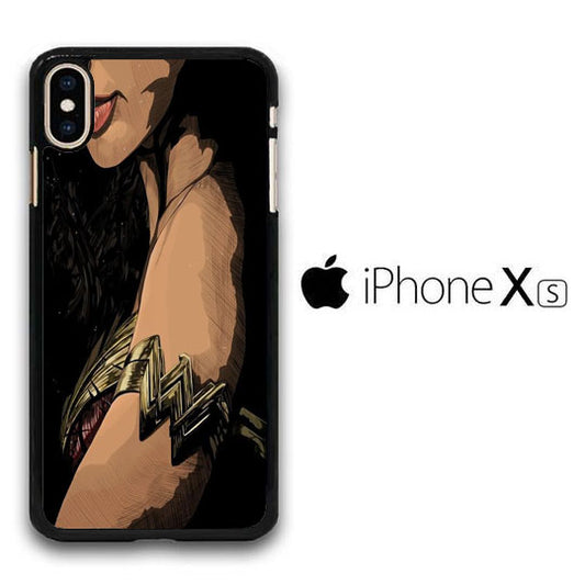 Wonder Woman Symbol in Arm iPhone Xs Case