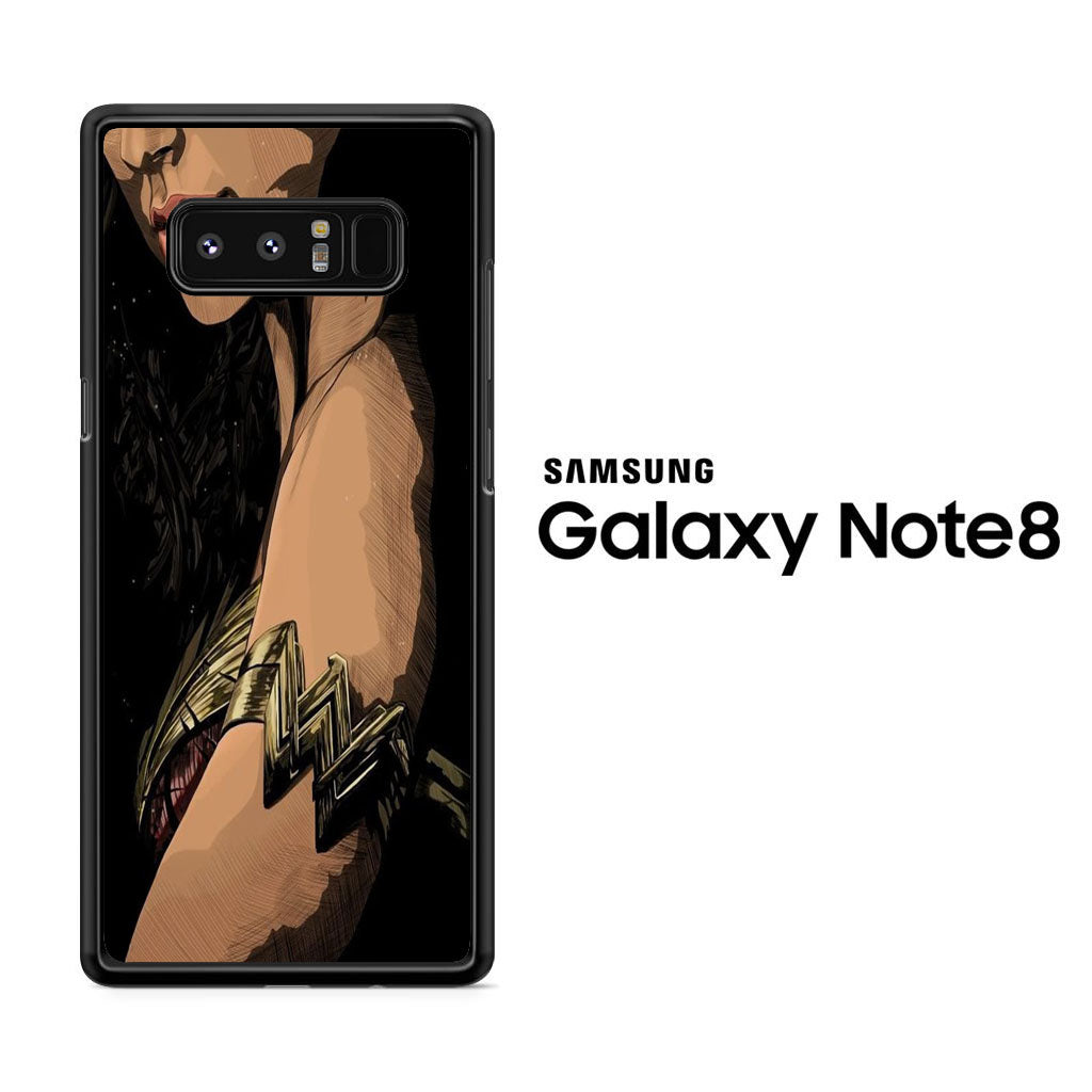 Wonder Woman Symbol in Arm Samsung Galaxy Note 8 Case