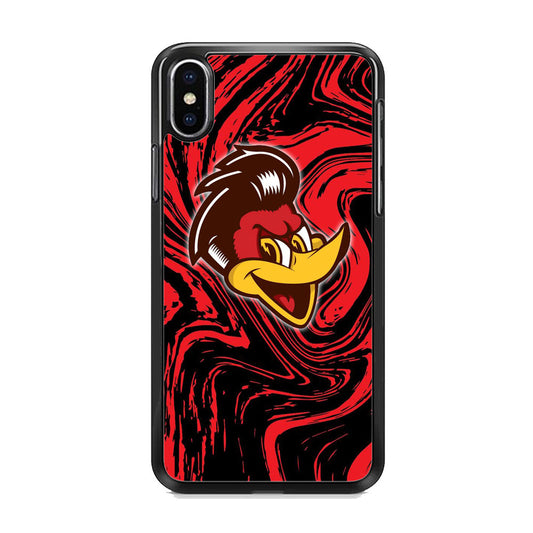 Woody Woodpecker Red Marble iPhone Xs Case