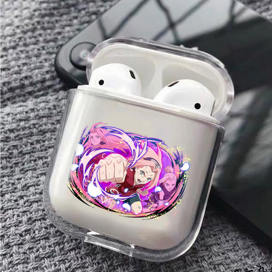 Young Sakura Ultimate Jutsu Protective Clear Case Cover For Apple Airpods