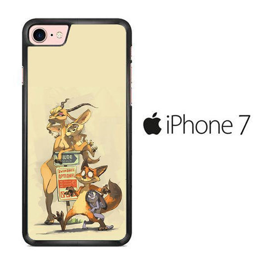 Zootopia Nick And Gazelle iPhone 7 Case - ezzyst