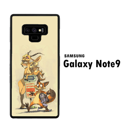 Zootopia Nick And Gazelle Samsung Galaxy Note 9 Case