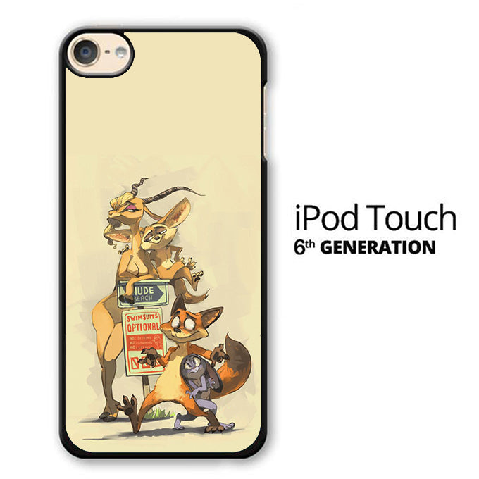 Zootopia Nick And Gazelle iPod Touch 6 Case