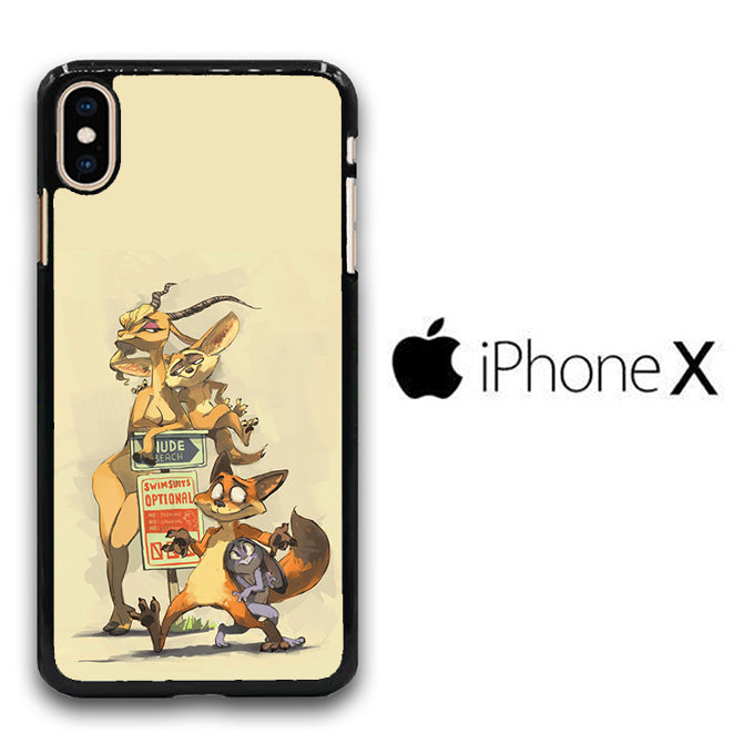 Zootopia Nick And Gazelle iPhone X Case