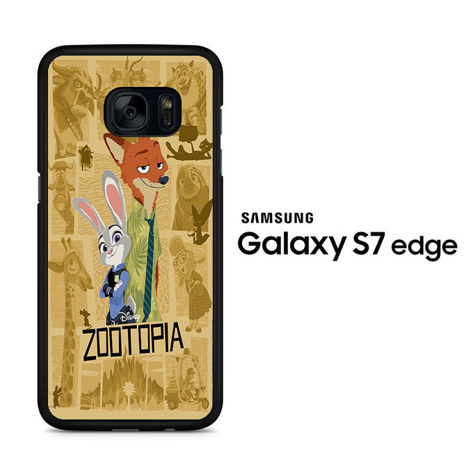 Zootopia Wallpaper Nick Samsung Galaxy S7 Edge Case