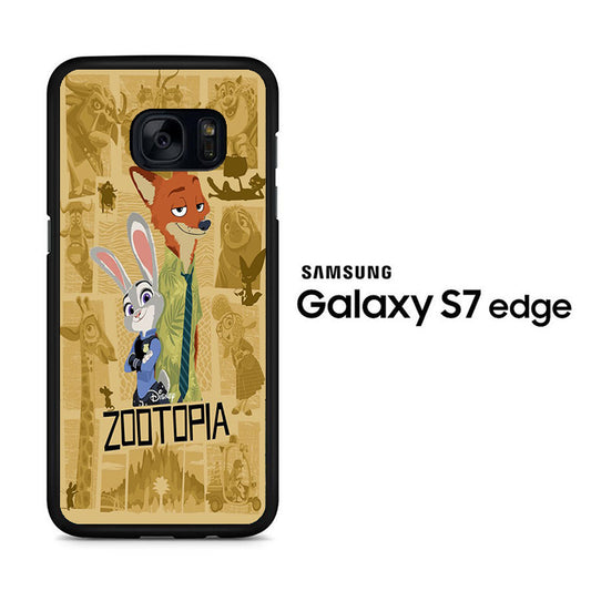 Zootopia Wallpaper Nick Samsung Galaxy S7 Edge Case