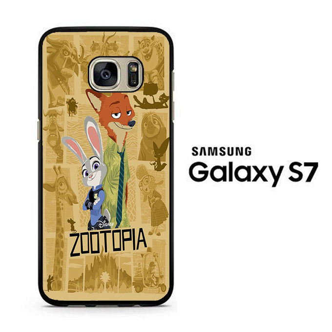 Zootopia Wallpaper Nick Samsung Galaxy S7 Case